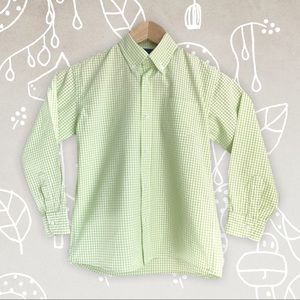 Papo d’Anjo Green Gingham Button Down Size: 6Y